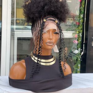 Human hair blend full curly hair shuku.